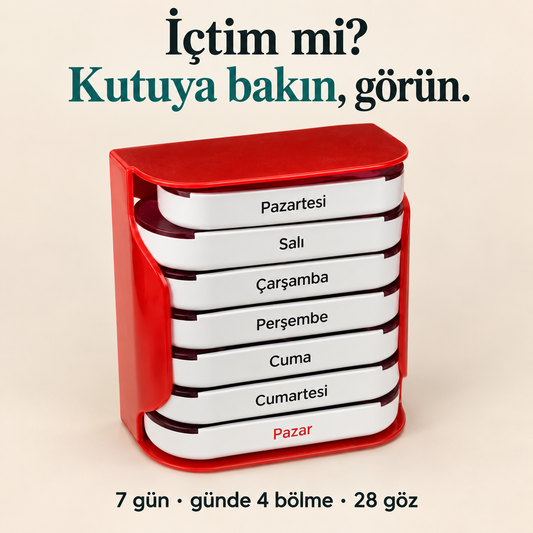 ilaç hap saklama kutusu haftalık